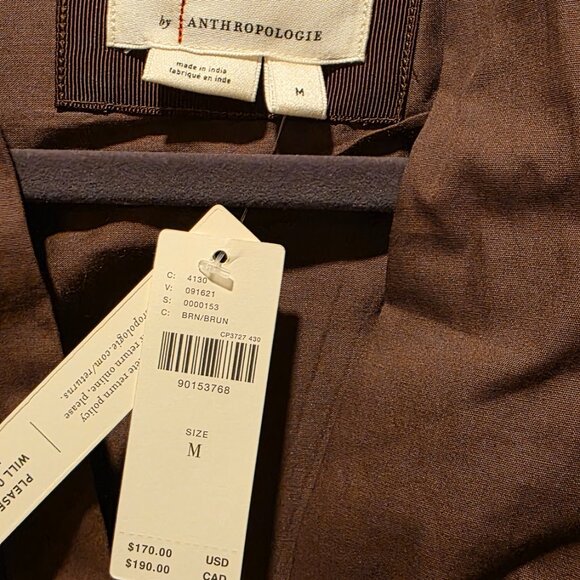 Anthropologie The Tommy Zip Front Dress NWT M - Picture 3 of 11